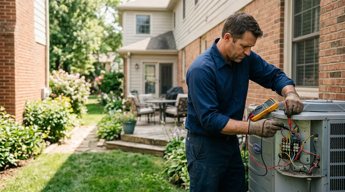 HVAC technician working near Houlton, ME